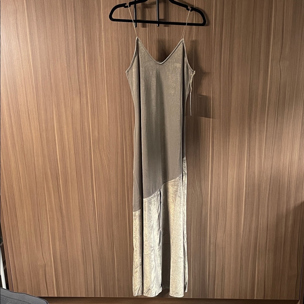 Leith Asymmetrical Silver Dress